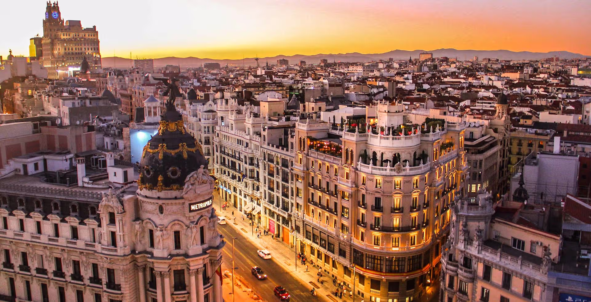 Collegiate Madrid — city skyline
